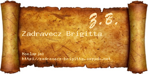 Zadravecz Brigitta névjegykártya