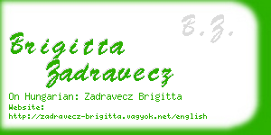 brigitta zadravecz business card